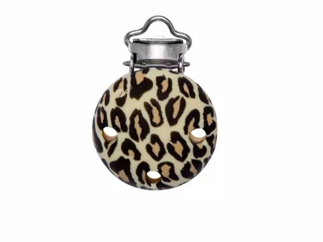 clip silicone leopardata