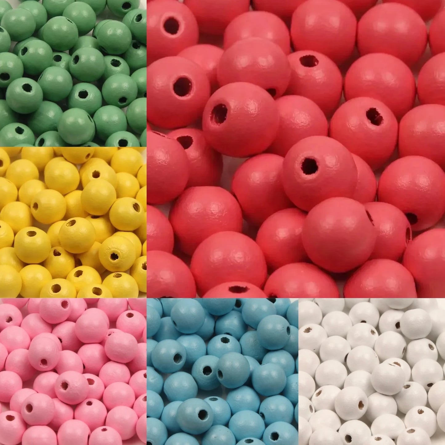 perline in legno colorate