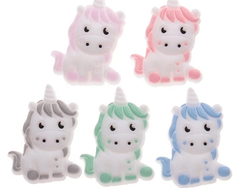 figura silicone unicorno