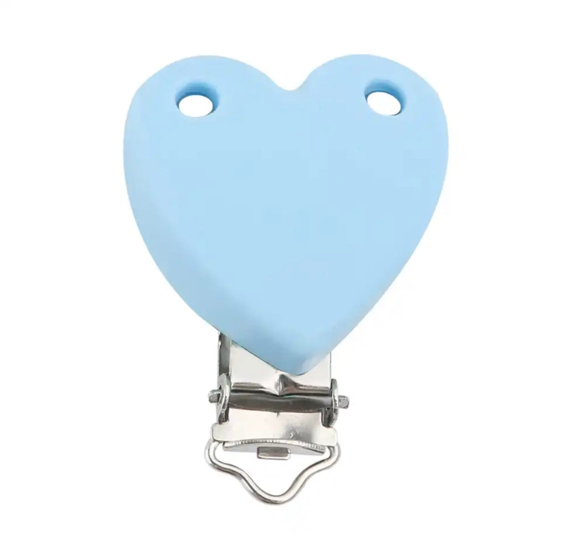 clip silicone a cuore
