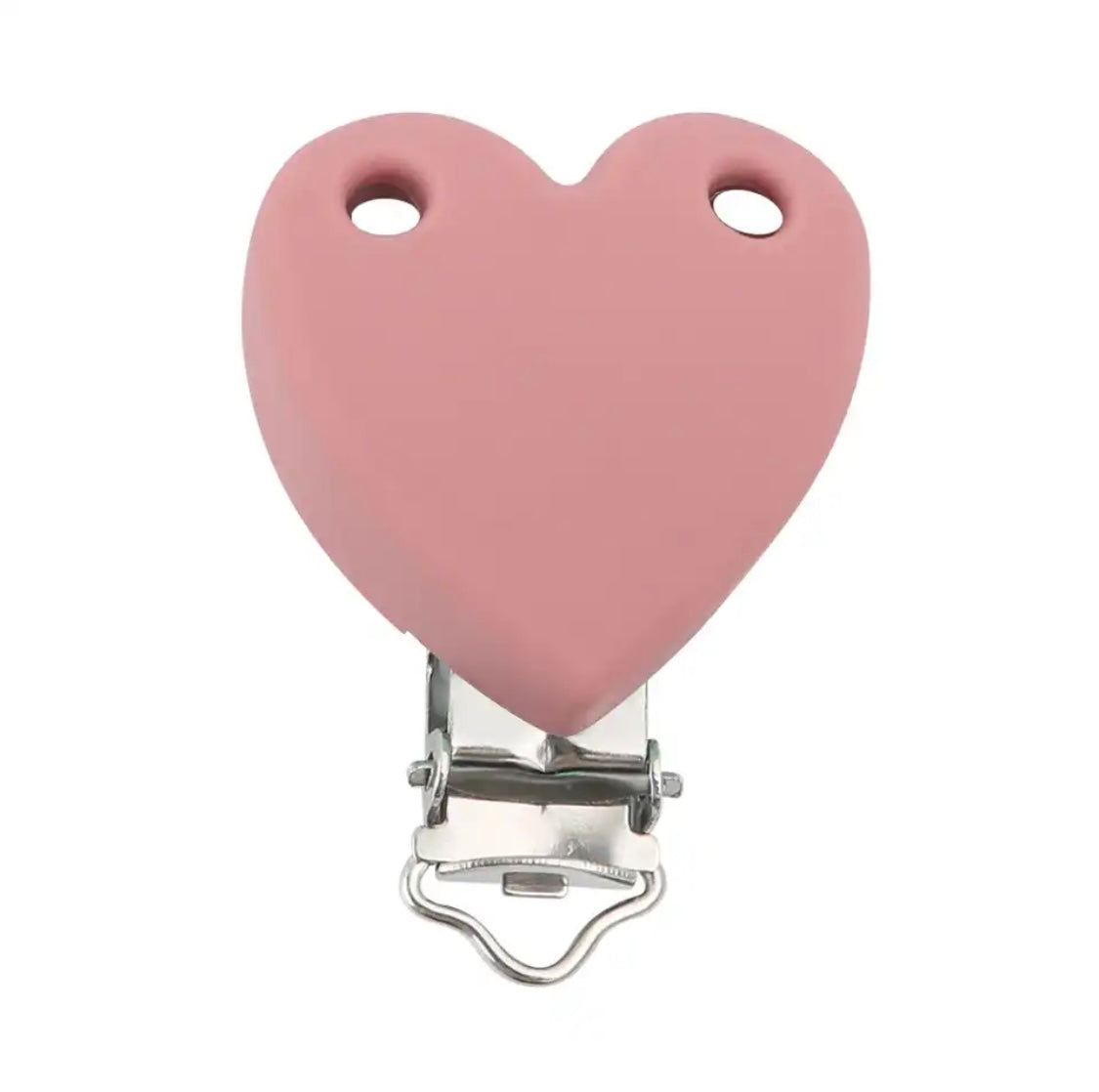 clip silicone a cuore