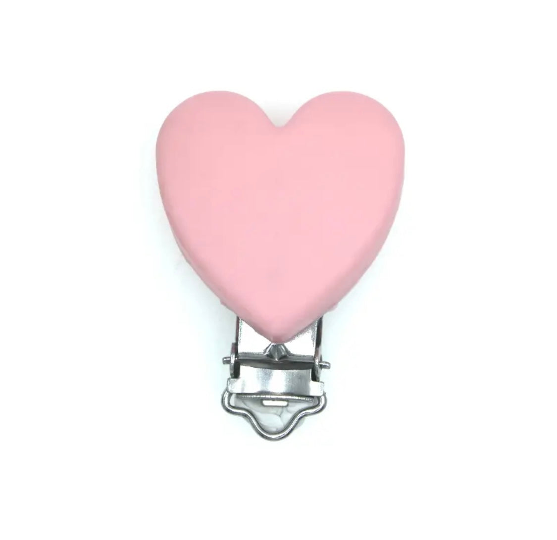 clip silicone a cuore