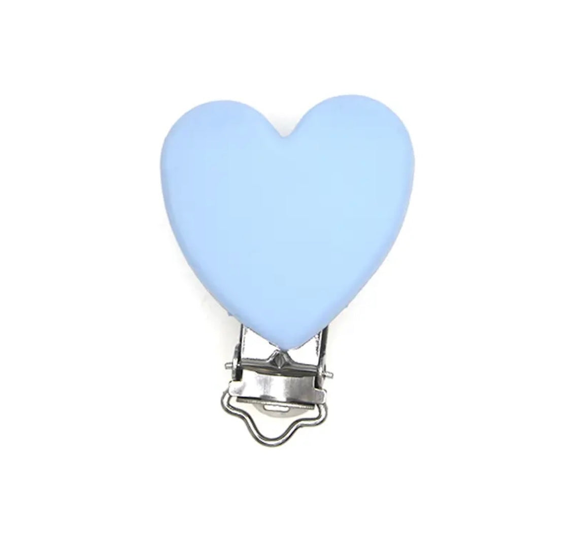 clip silicone a cuore