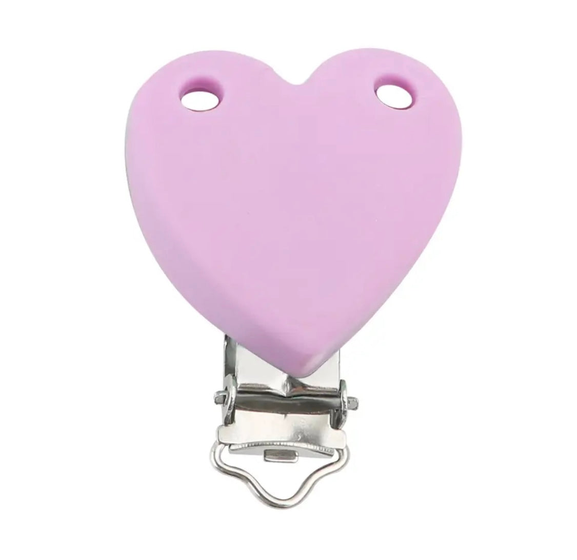 clip silicone a cuore