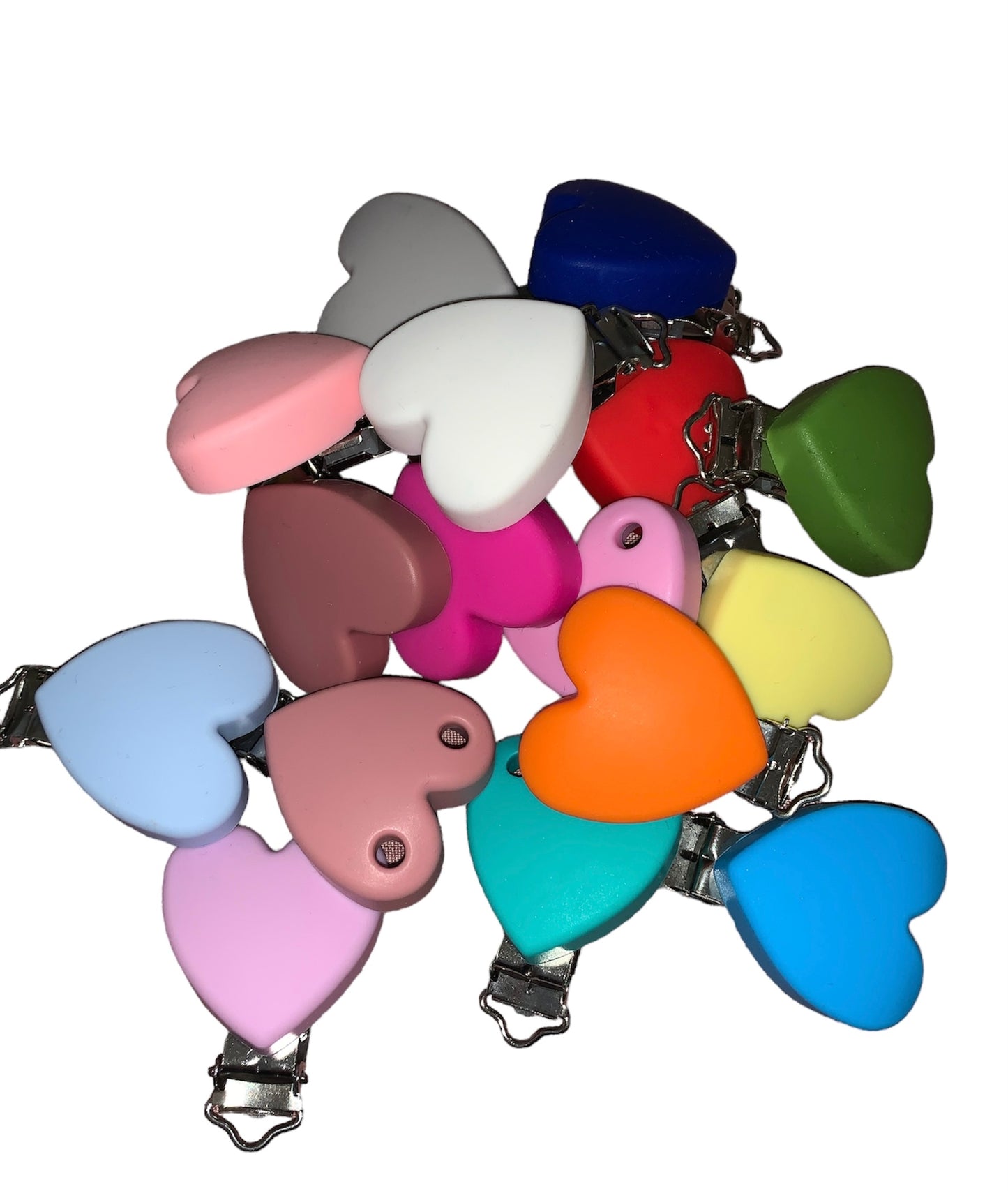 clip silicone a cuore