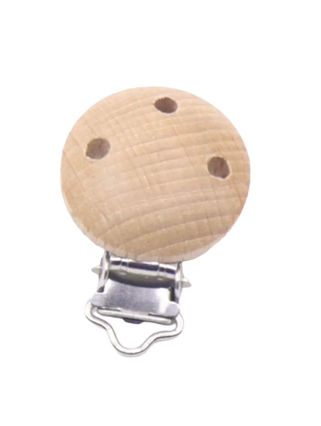 clip tonda in legno di faggio