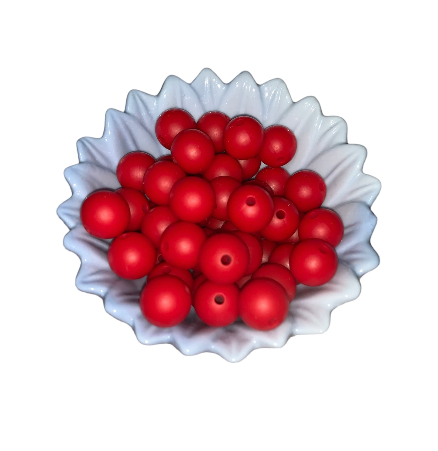 perline silicone rosso scuro