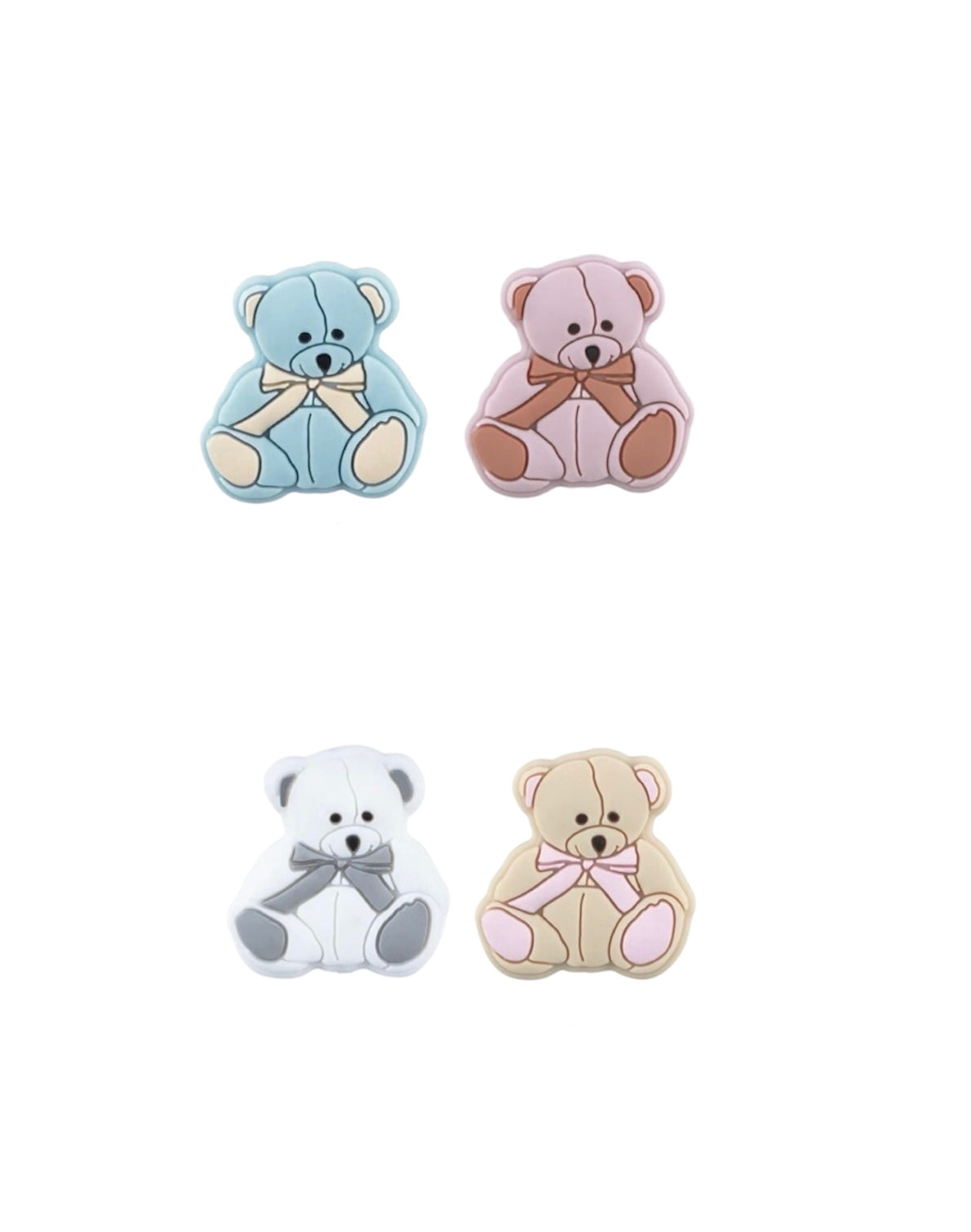 figura silicone teddy fiocco