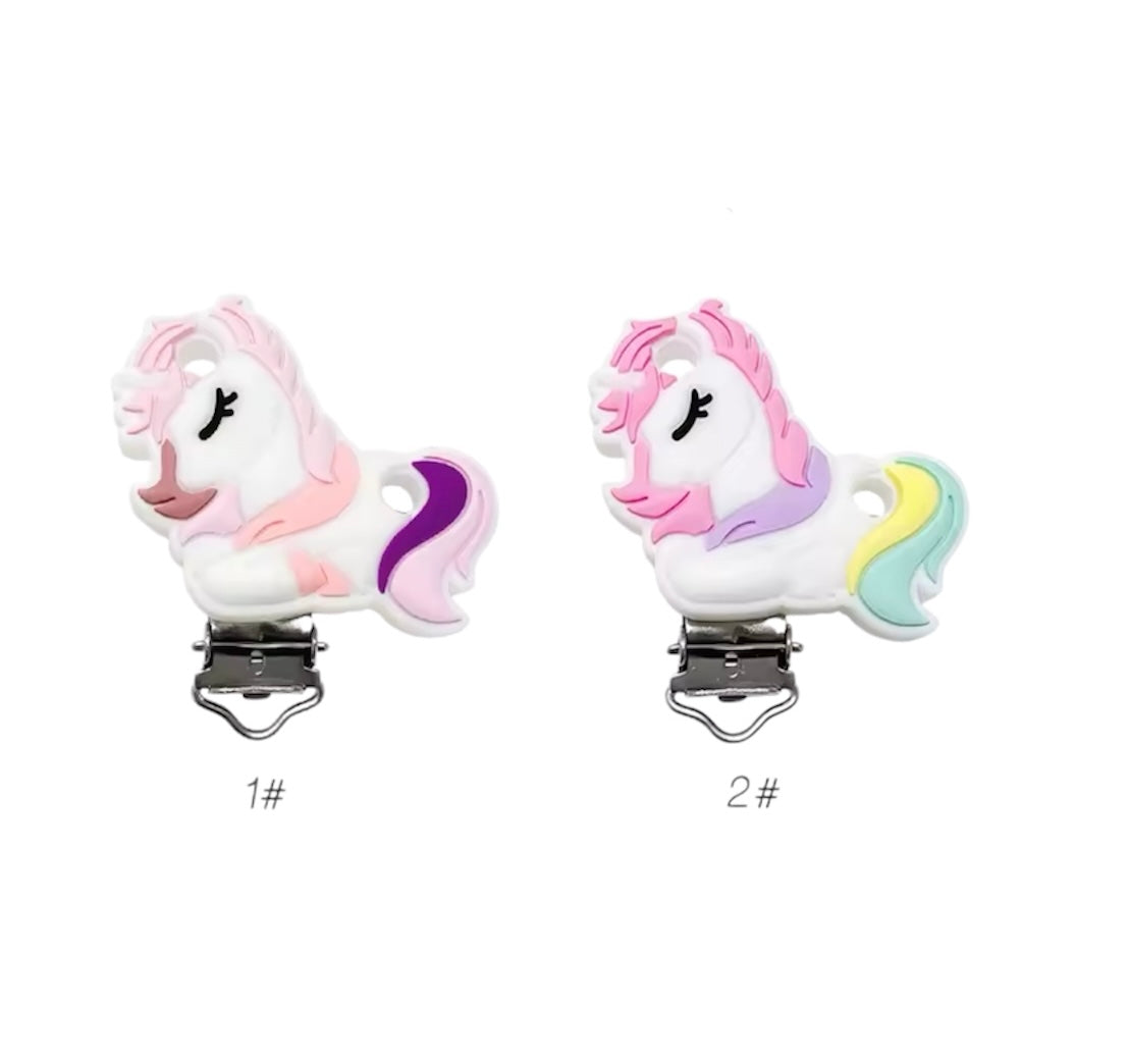 Clip silicone unicorno nuovo