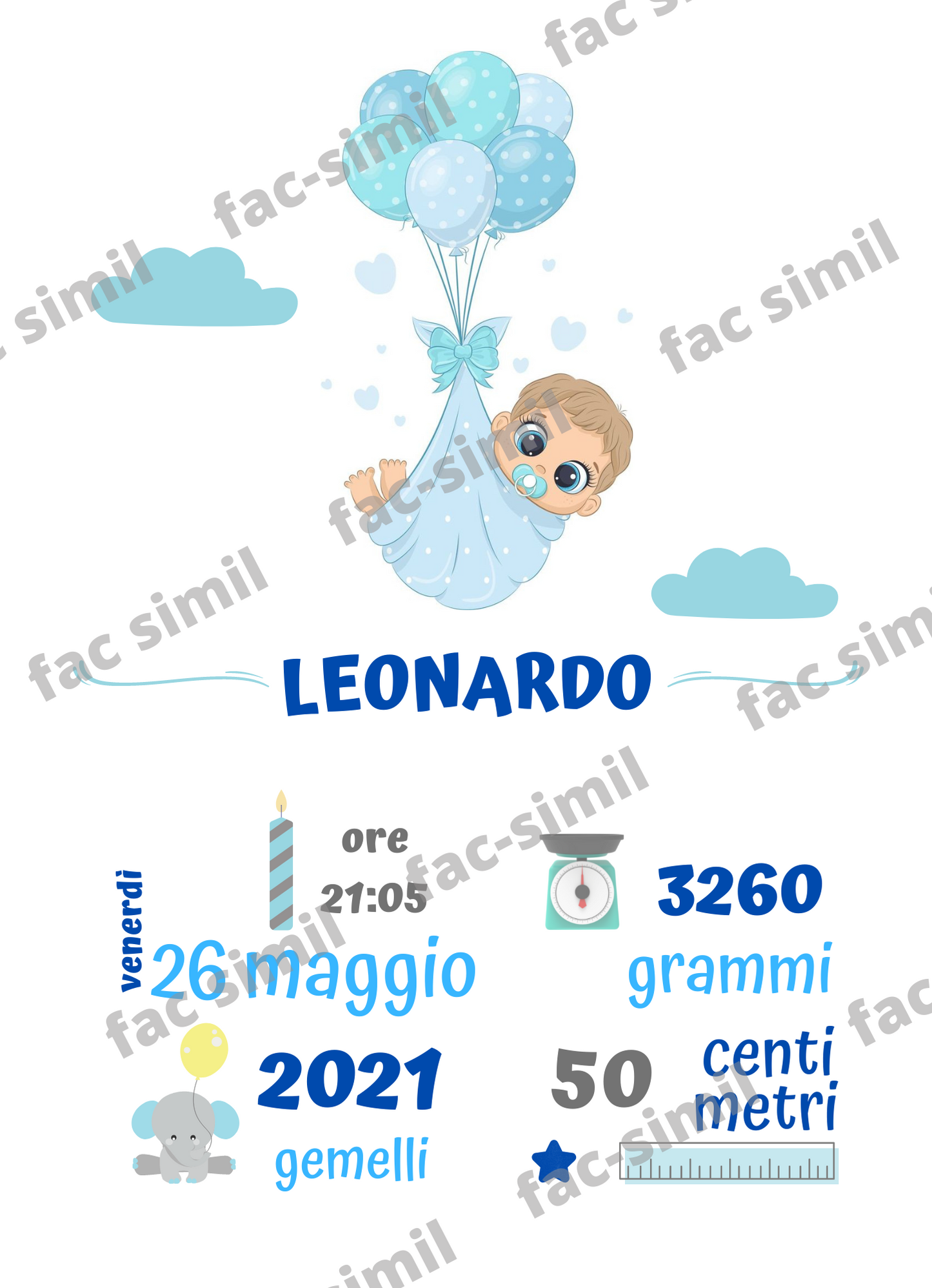 quadretto nascita pdf