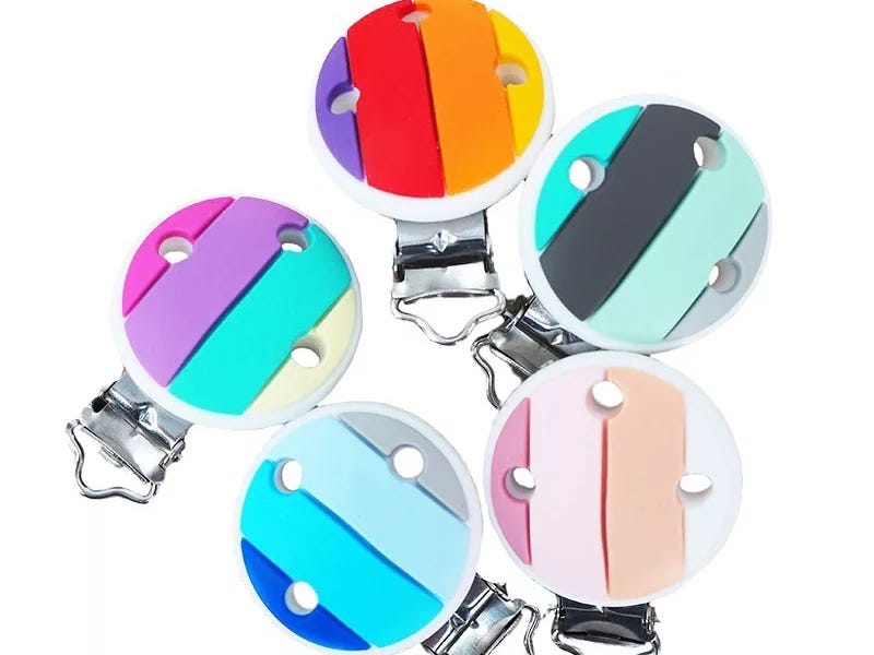 clip silicone rainbow