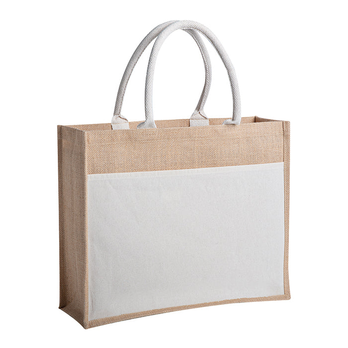 borsa juta personalizzata in tricotin