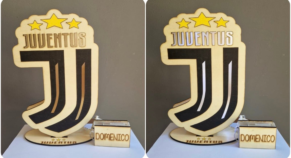 Lampada in legno personalizzata