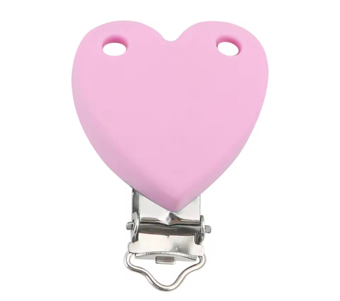 clip silicone a cuore