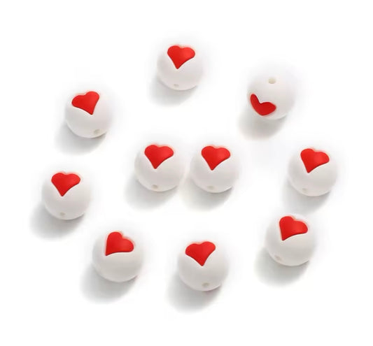 perline cuore 15mm