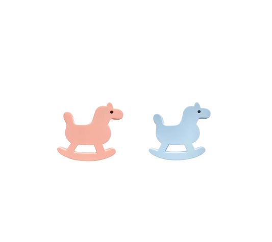 figura silicone cavallo a dondolo