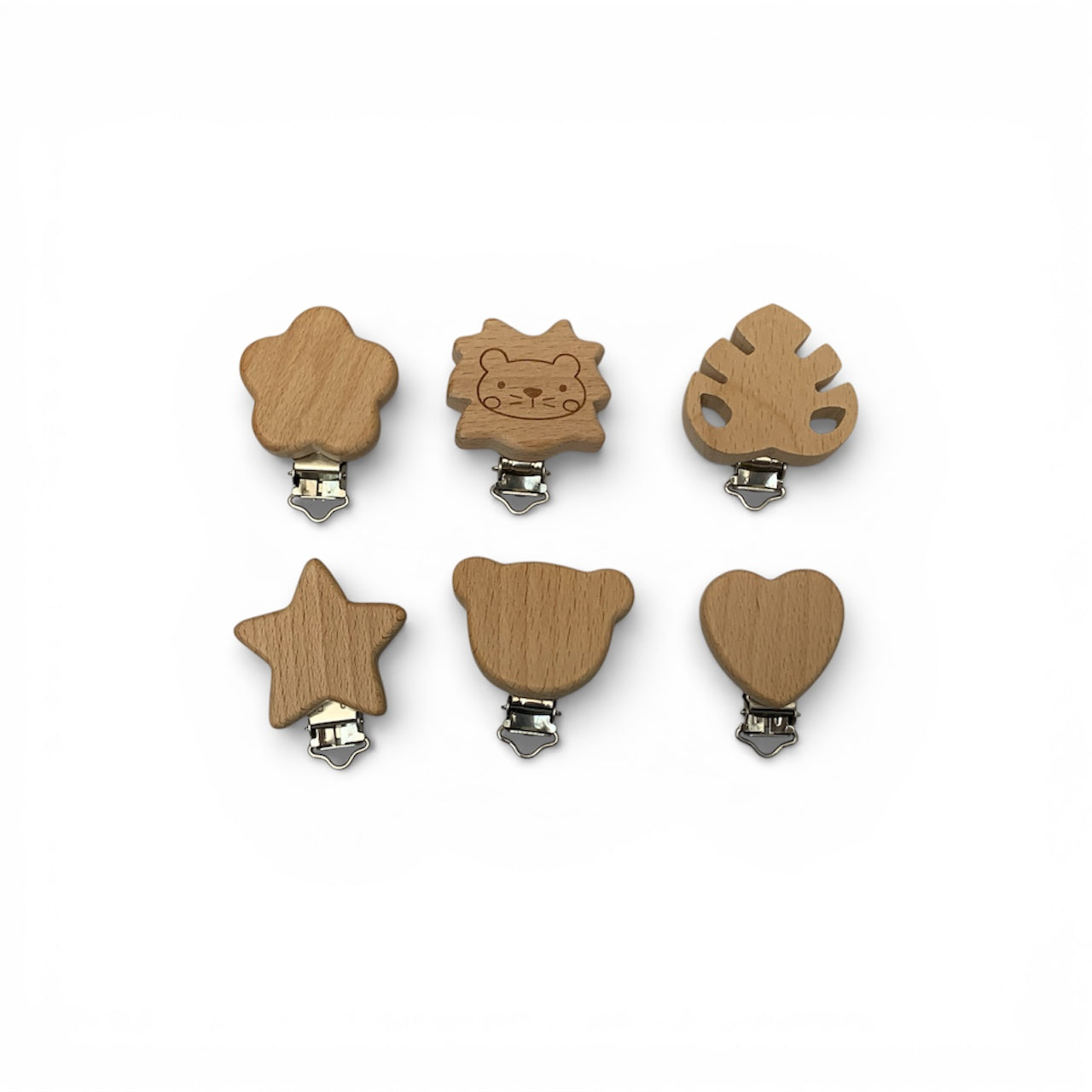 clip in legno di faggio